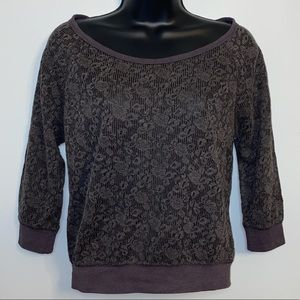 Wet Seal Flower Lace Shirt Size XS